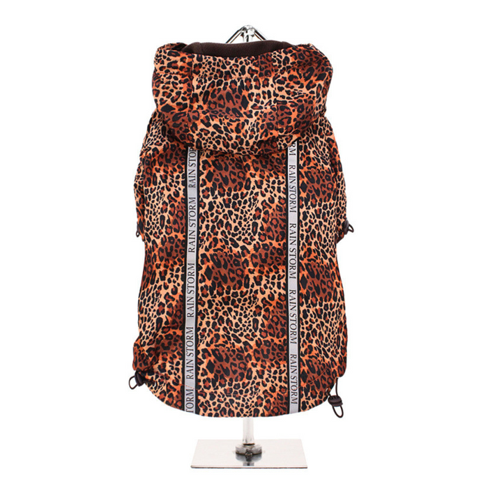 Regnjacka för hund med Cheetah print