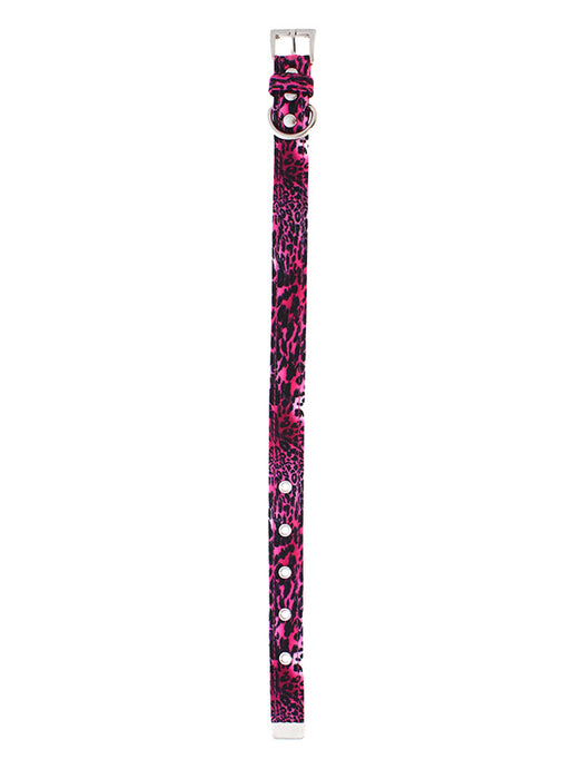 Halsband - Rosa Leopard