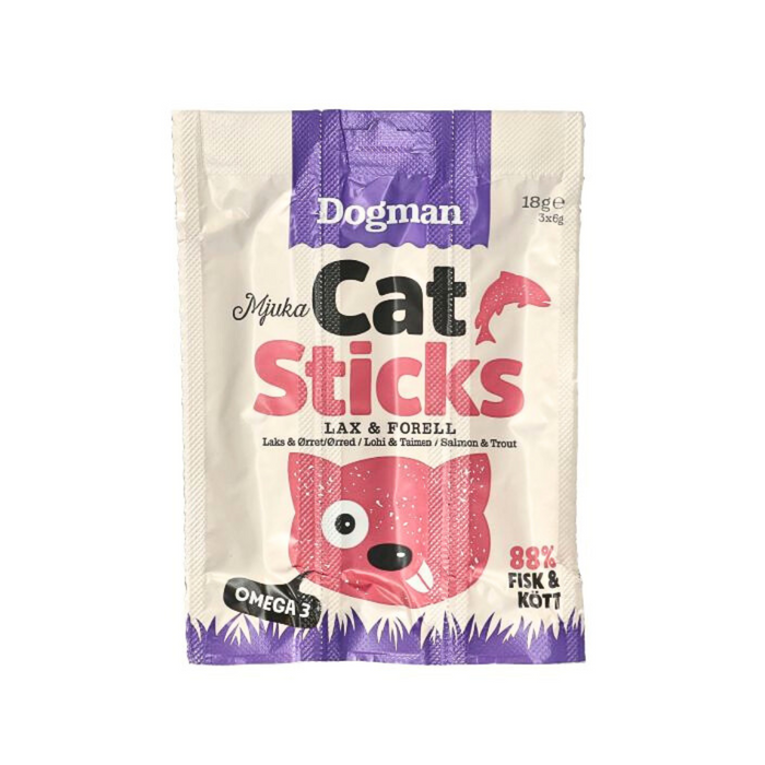 Kattgodis - Cat sticks lax forell 3p